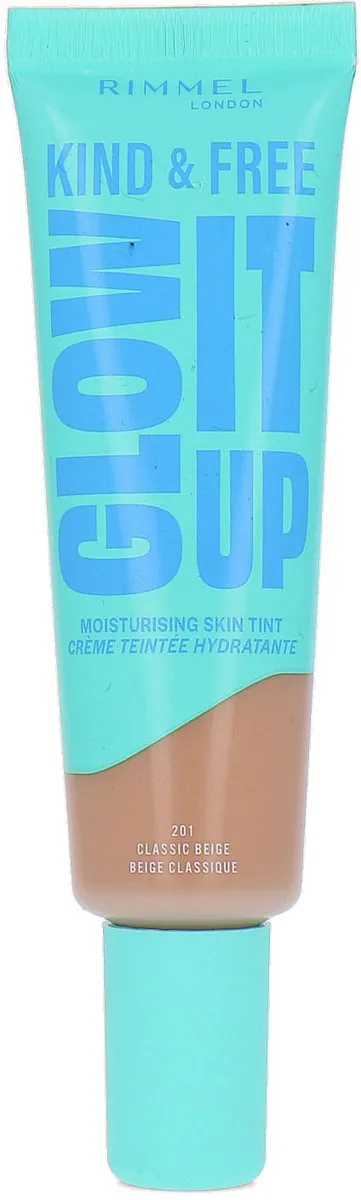 Rimmel London Kind & Free Glow It Up Moisturising Skin Tint 201 Classic Beige