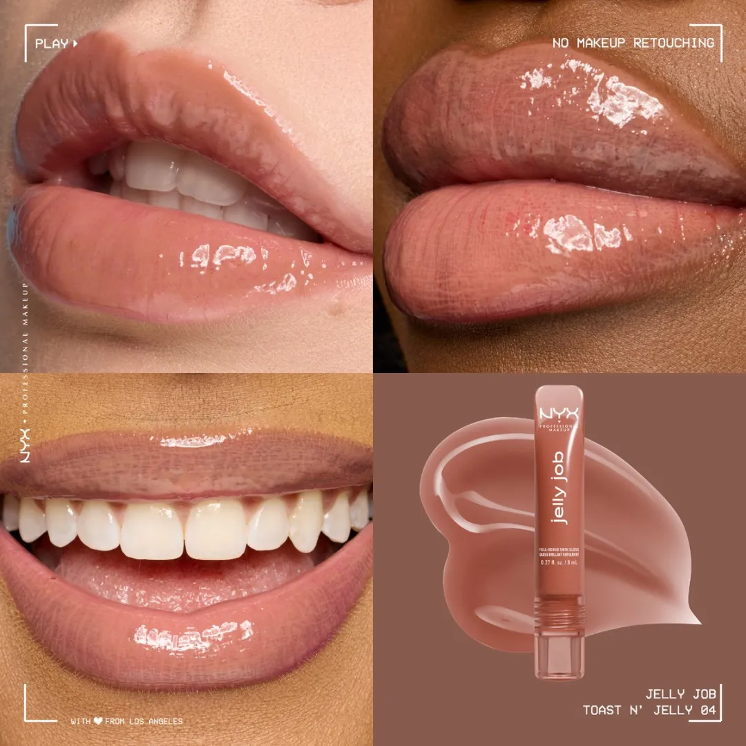 NYX Professional Makeup Jelly Job Lipgloss Toast N Jelly - 8ml