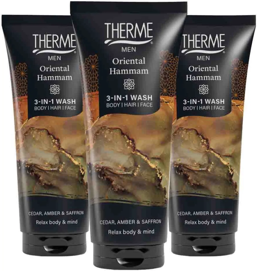 Therme Men 3in1 Wash Oriental Hammam - 3x200ml