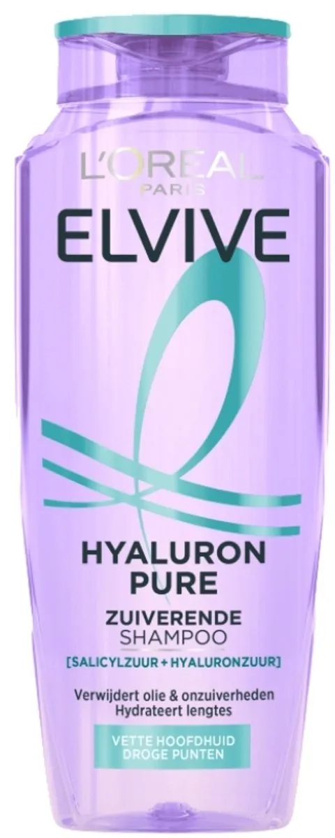 L'Oréal Paris Elvive Hyaluron Pure Shampoo 250ml - 4 Stuks