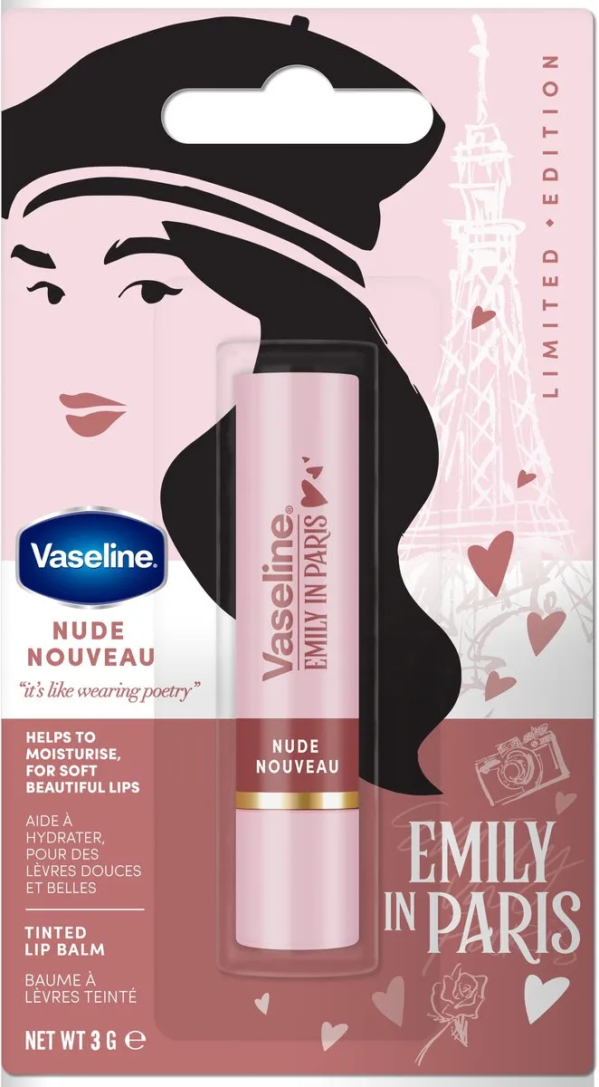 Vaseline Emily in Paris Nude Nouveau Lip Balm Stick 3g