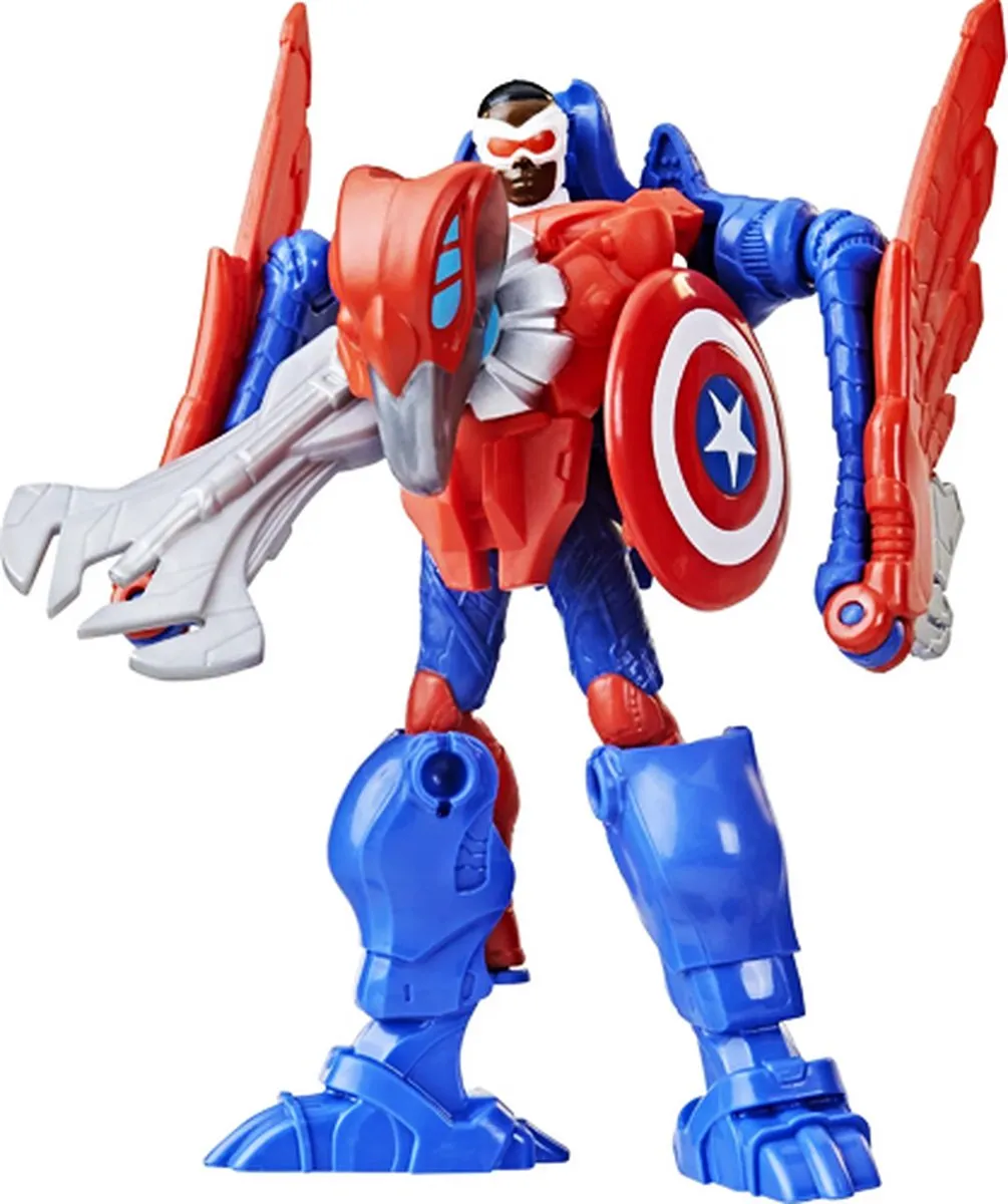 Hasbro Mech Strike Mechasaurs Captain America Actiefiguur