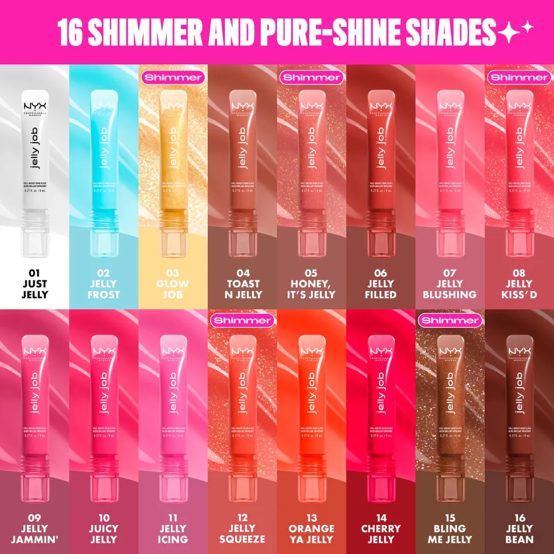 NYX Professional Makeup Glow Job Lipgloss - 8ml - Goud