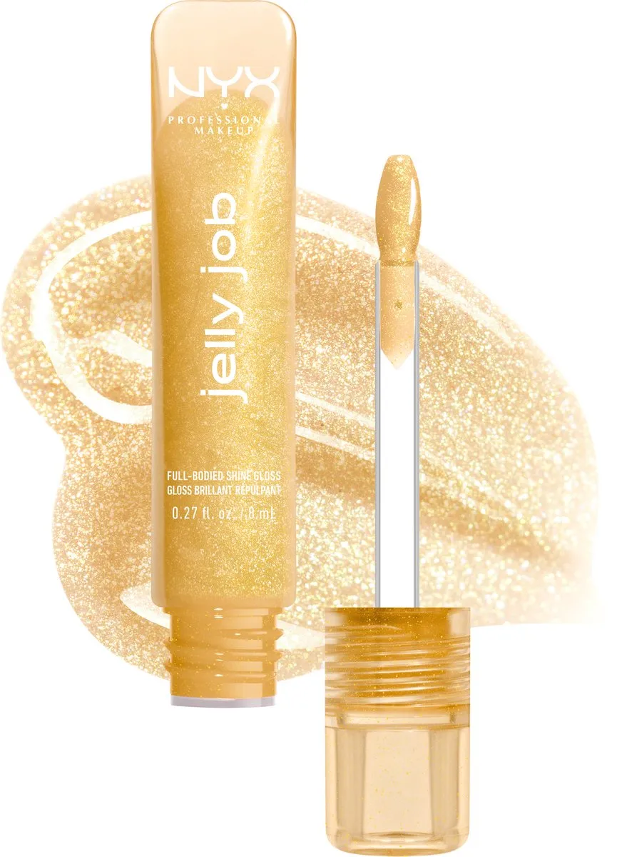NYX Professional Makeup Glow Job Lipgloss - 8ml - Goud
