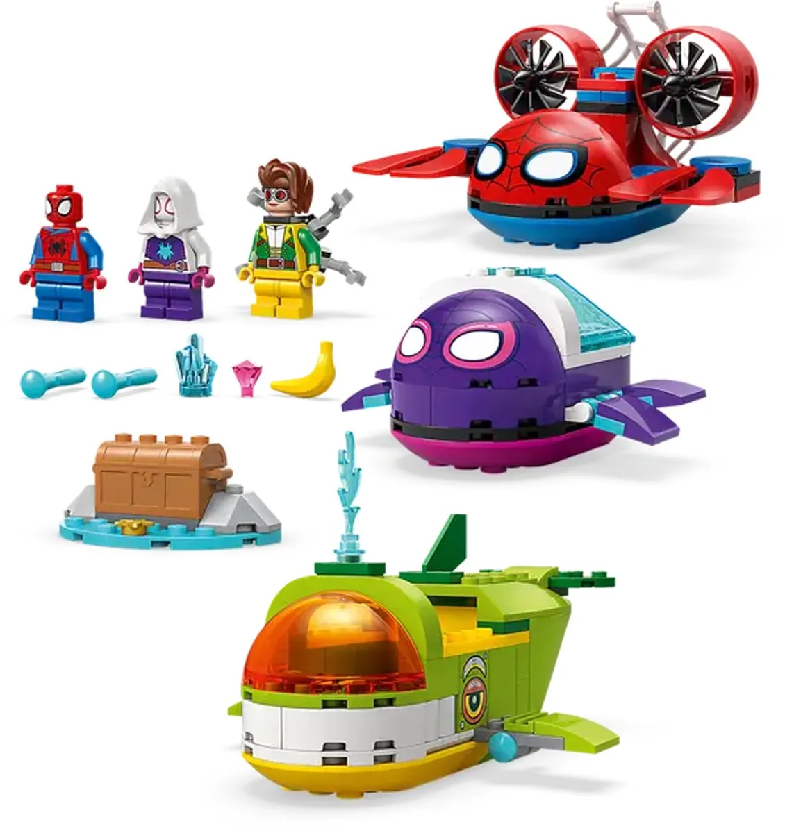 LEGO Spidey Onderwatervoertuigen Bouwset 154 Stuks - 3 Minifiguren - Multicolor