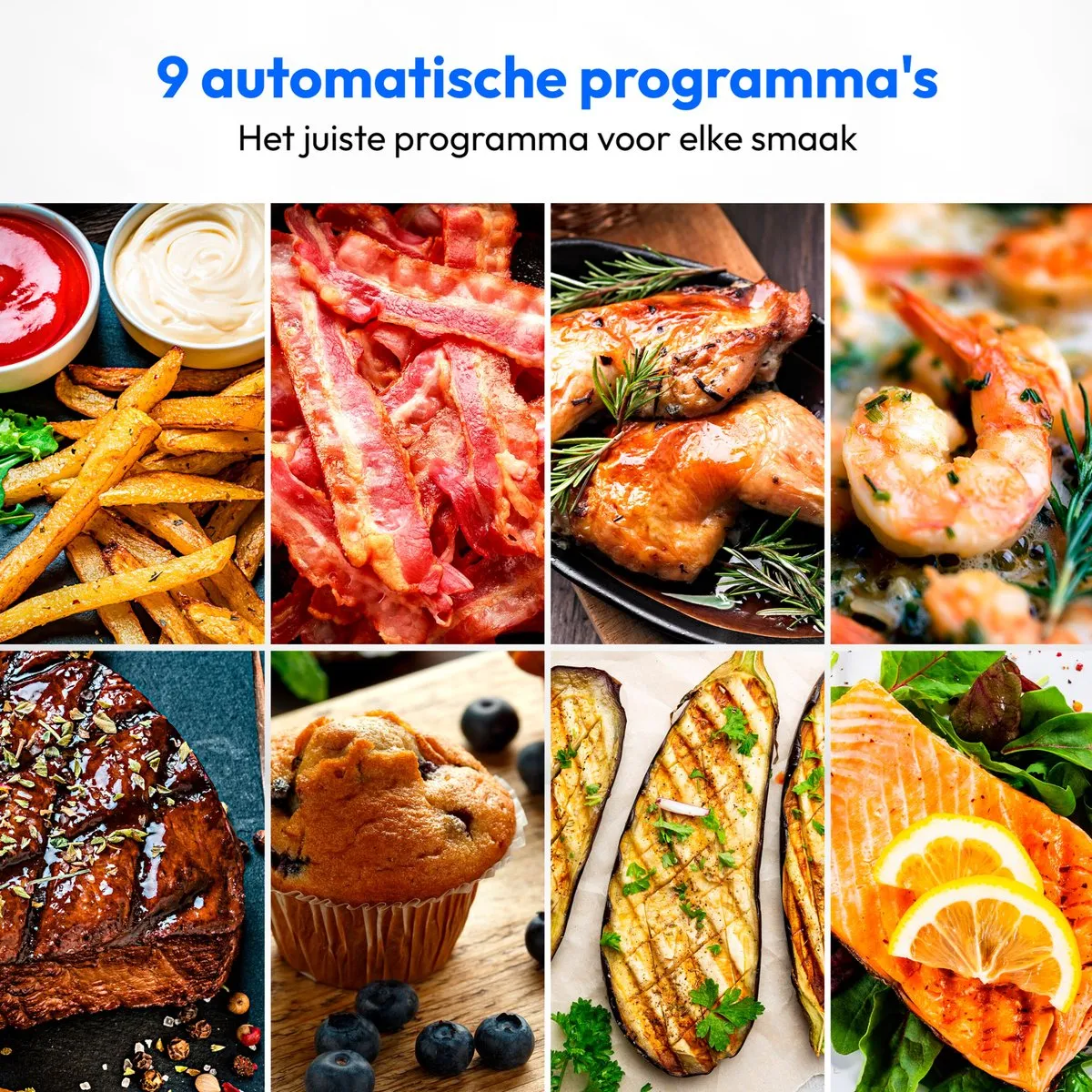 Medion E40 XL Heteluchtfriteuse 5,2L - 2150W - 9 Programma's - Matwit