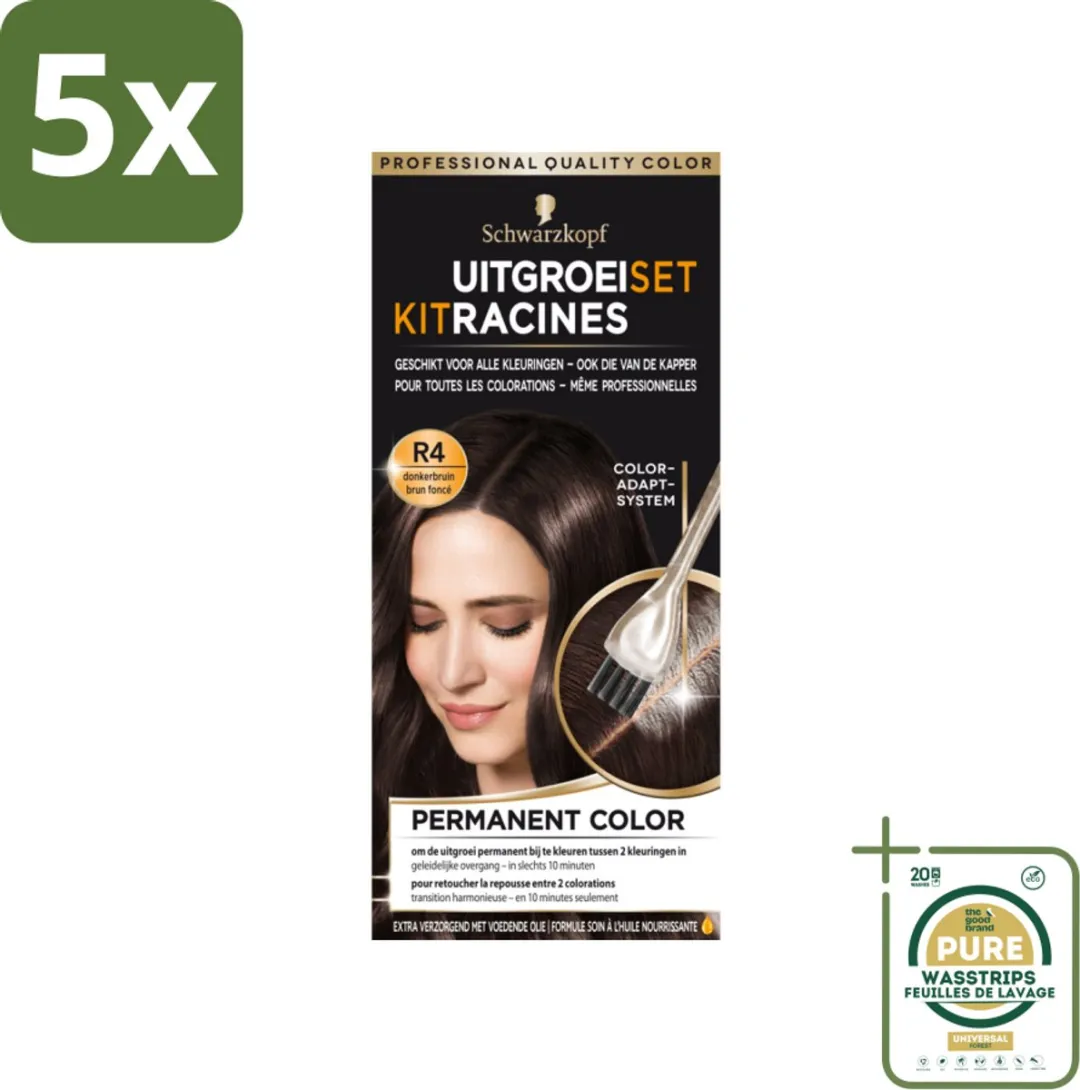Schwarzkopf Uitgroeiset Donkerbruin