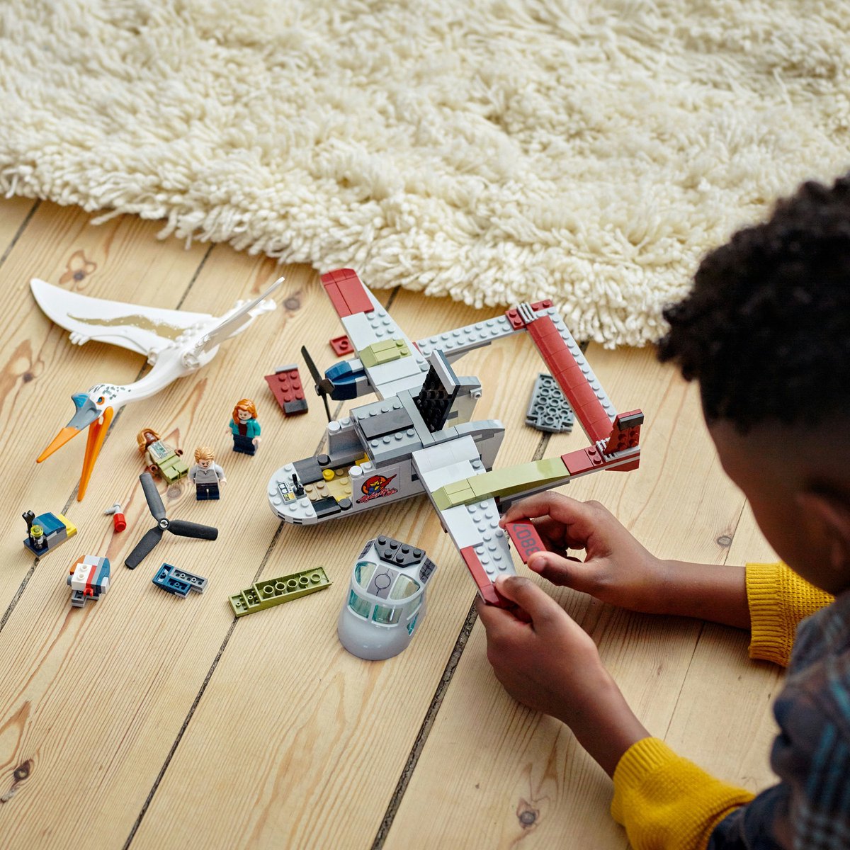 LEGO Jurassic World Quetzalcoatlus Vliegtuighinderlaag - 76947