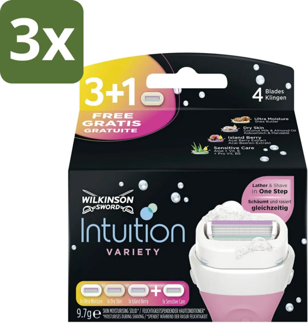 Wilkinson Sword Intuition 2-in-1 Variety Navulmesjes