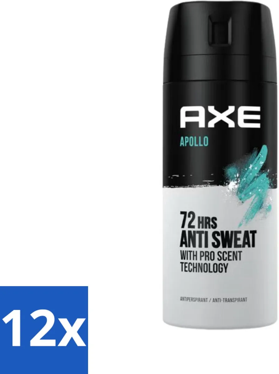 Axe Apollo Deodorant Spray 150ml - 12 Stuks