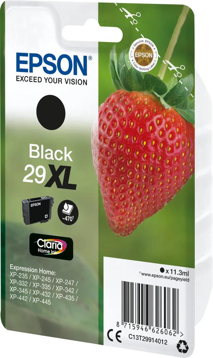 Epson 29XL Inktcartridge Zwart C13T29914010