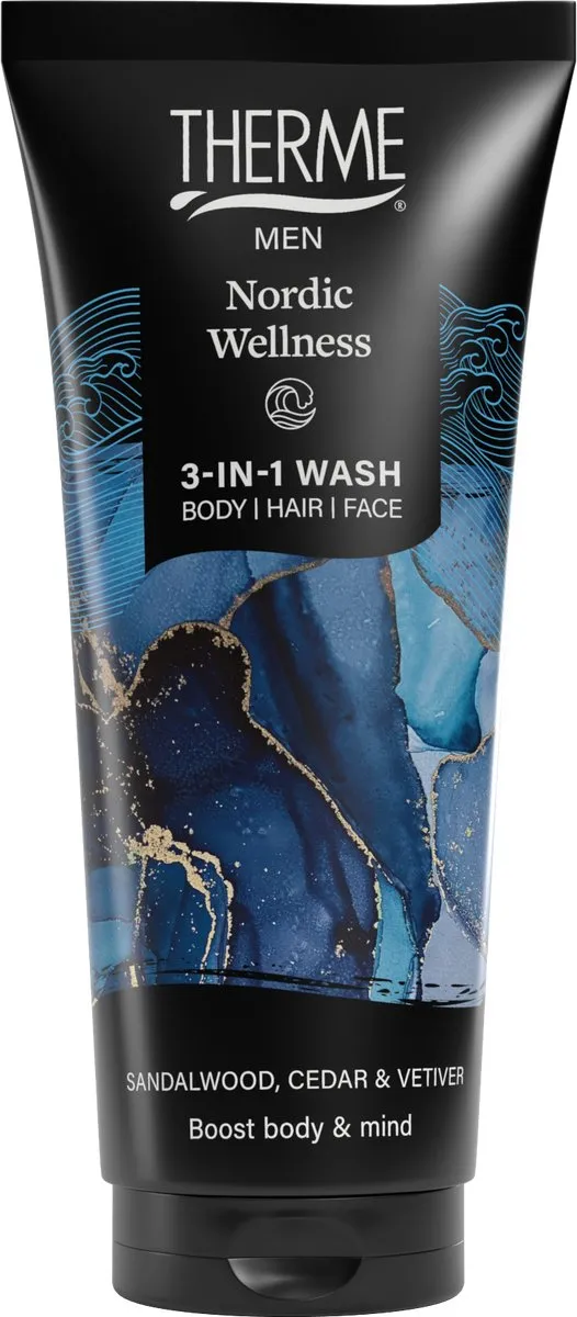 Therme Men Nordic Wellness 3-in-1 Wash - 200ml - 3 Stuks