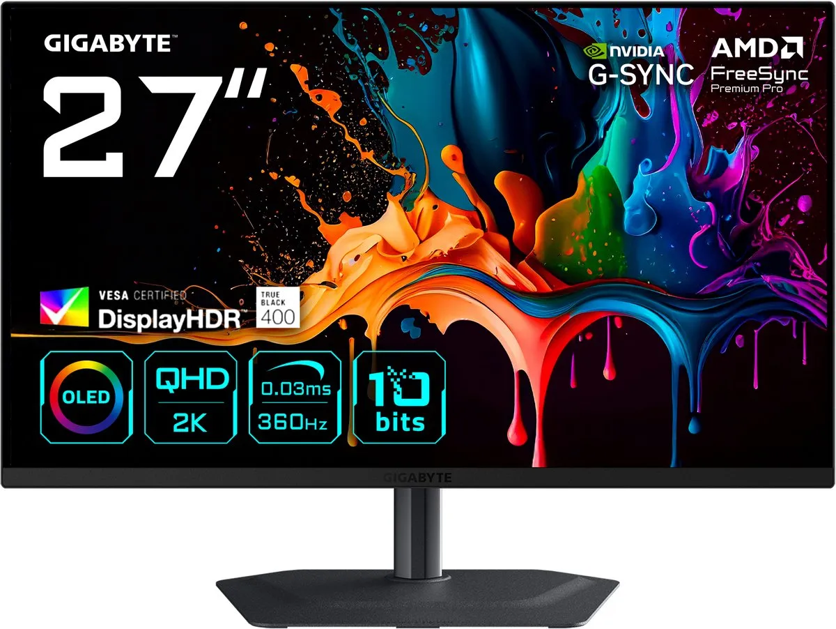 Gigabyte MO27Q3 EK OLED Monitor 27" QHD