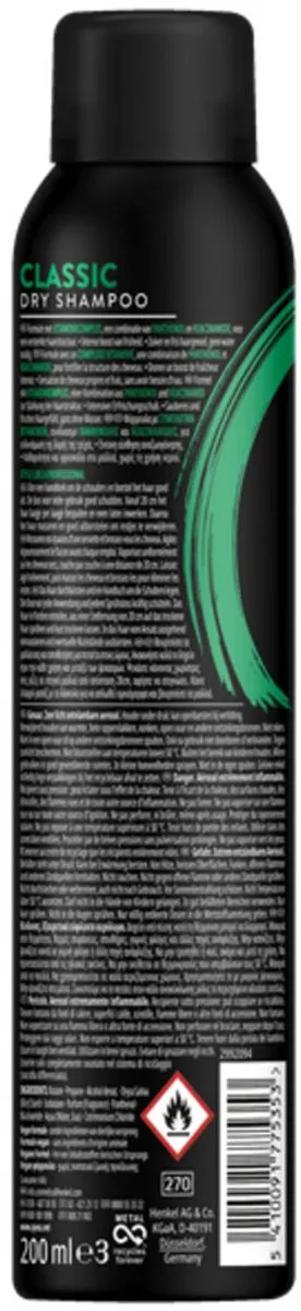 SYOSS AntiGrease Droogshampoo 200ml - 4 Stuks