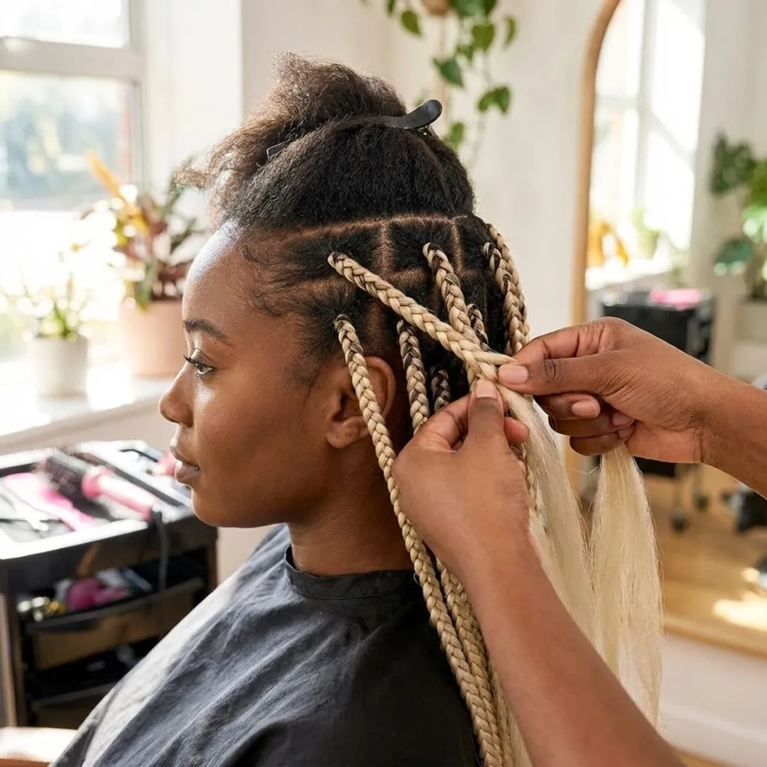 NUVEX Blond Braiding Hair - 6 Stuks