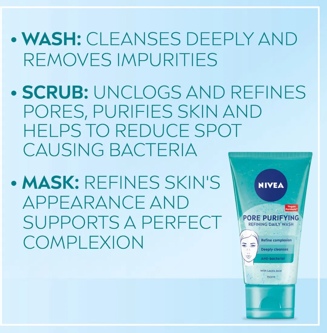 NIVEA Essentials Dagelijkse Reinigingsscrub 150ml - 3 Stuks