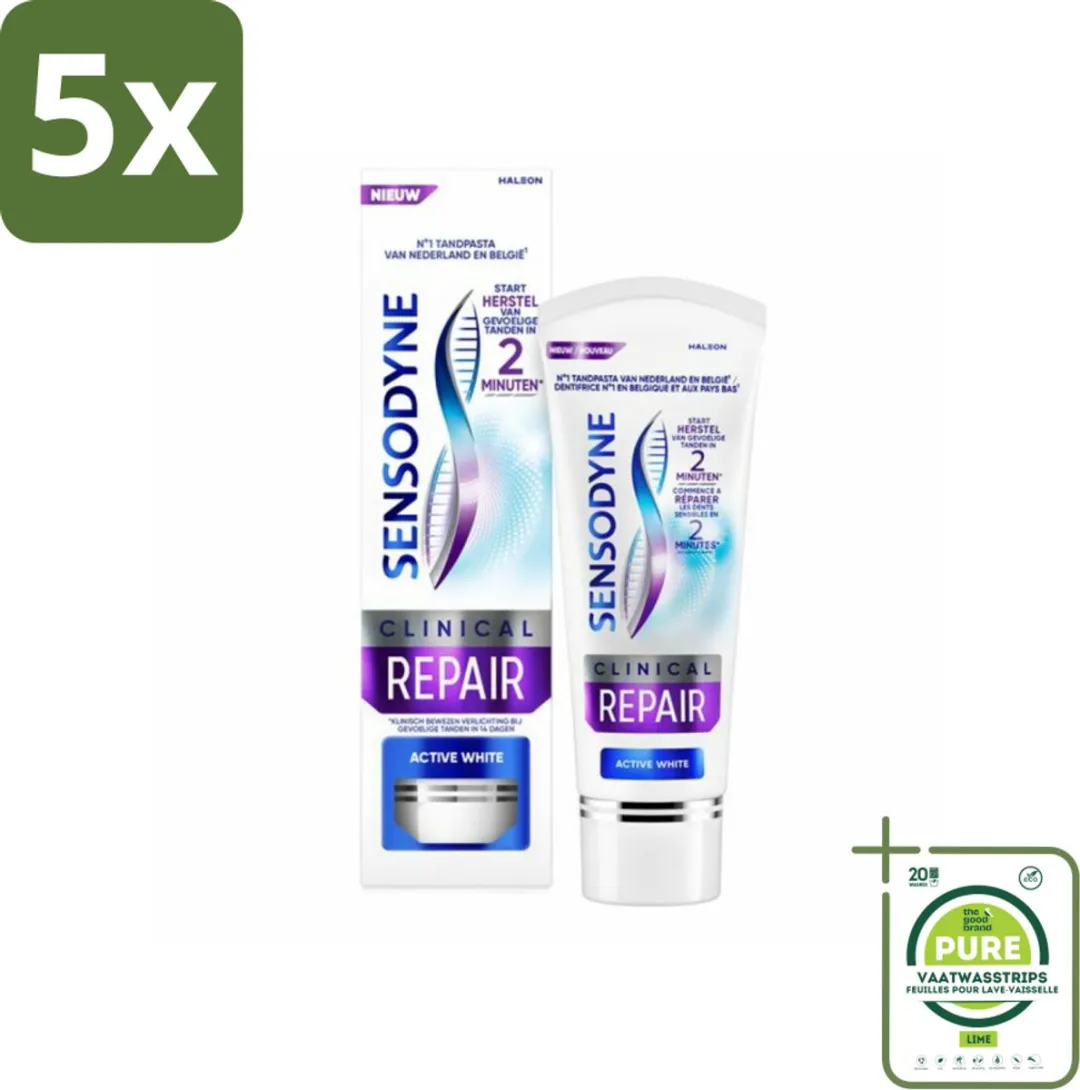 Sensodyne Clinical Repair Active White Tandpasta 375ml