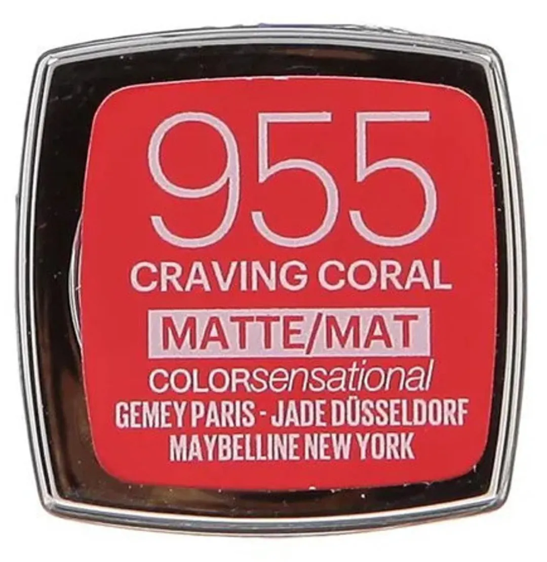 Maybelline Color Sensational Lippenstift 955 Craving Coral - Matte Roze