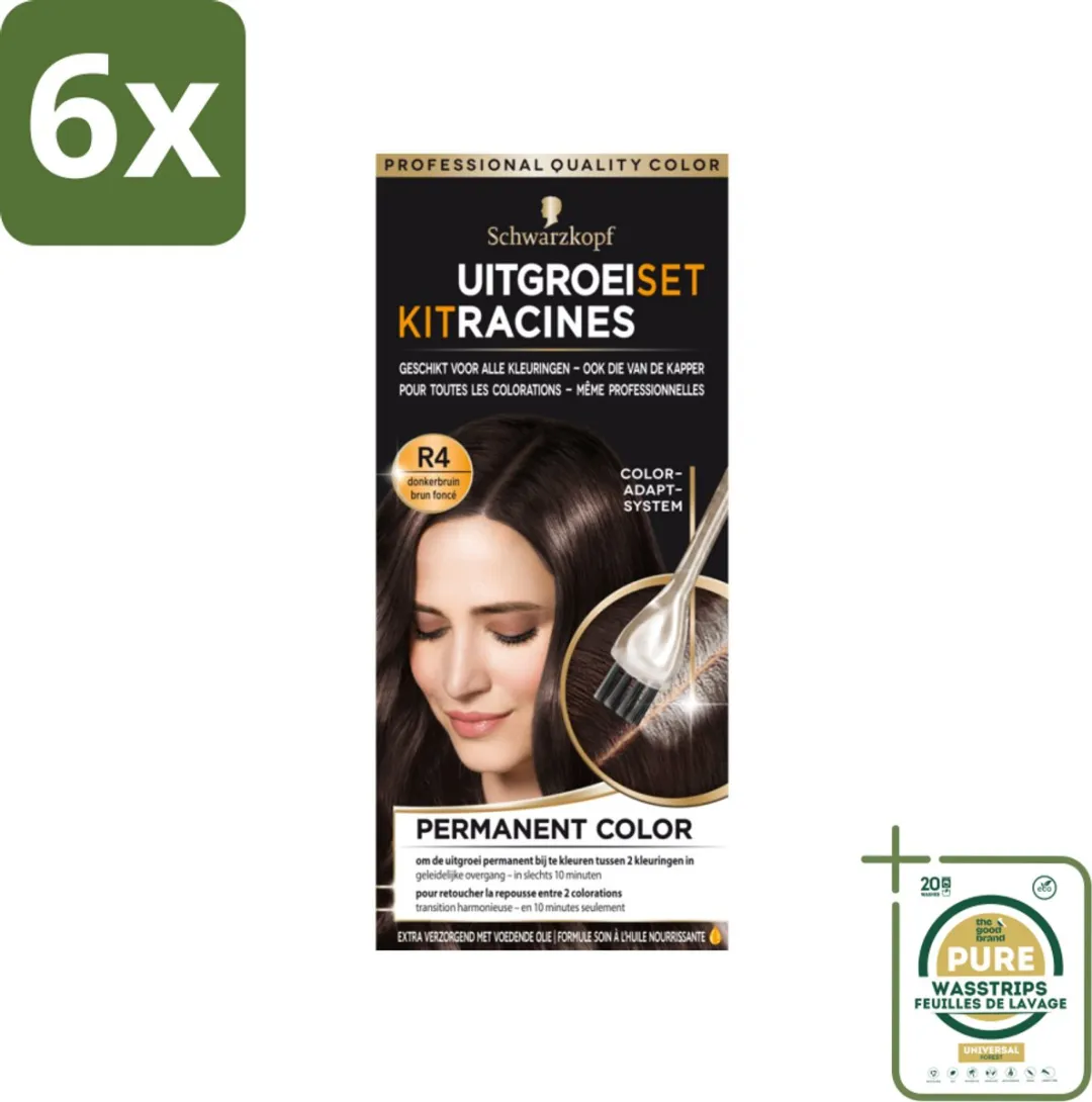 Schwarzkopf Uitgroeiset Donkerbruin