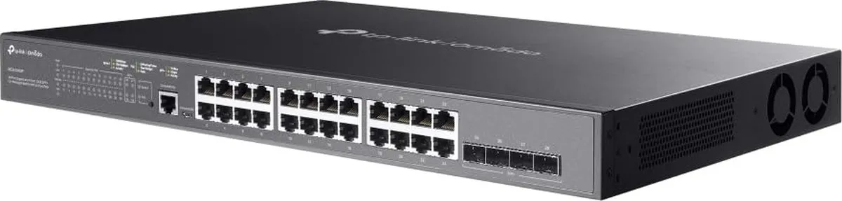TP-Link TL-SG3428XMP Managed Switch 24x PoE - 4x SFP - 128 Gbps - Zwart - afbeelding 6 van 6