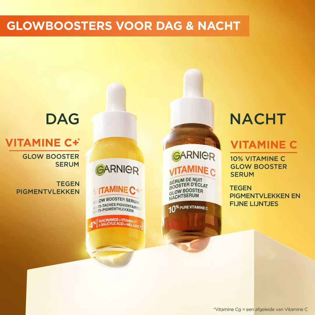 L'Oréal Paris Vitamine C+ Glow Booster & Skinactive Nachtserum - 2x30ml