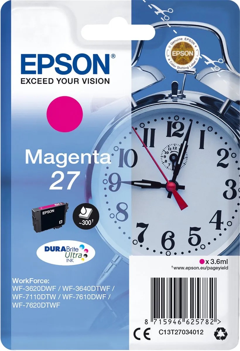 Epson C13T27034010 Magenta Inktcartridge