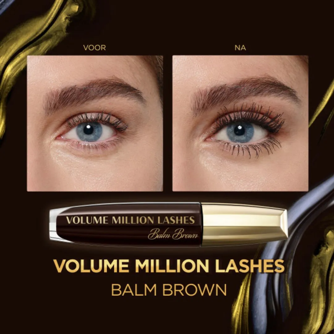 L'Oréal Paris Volume Million Lashes Mascara Bruin - 3x 8.7ml