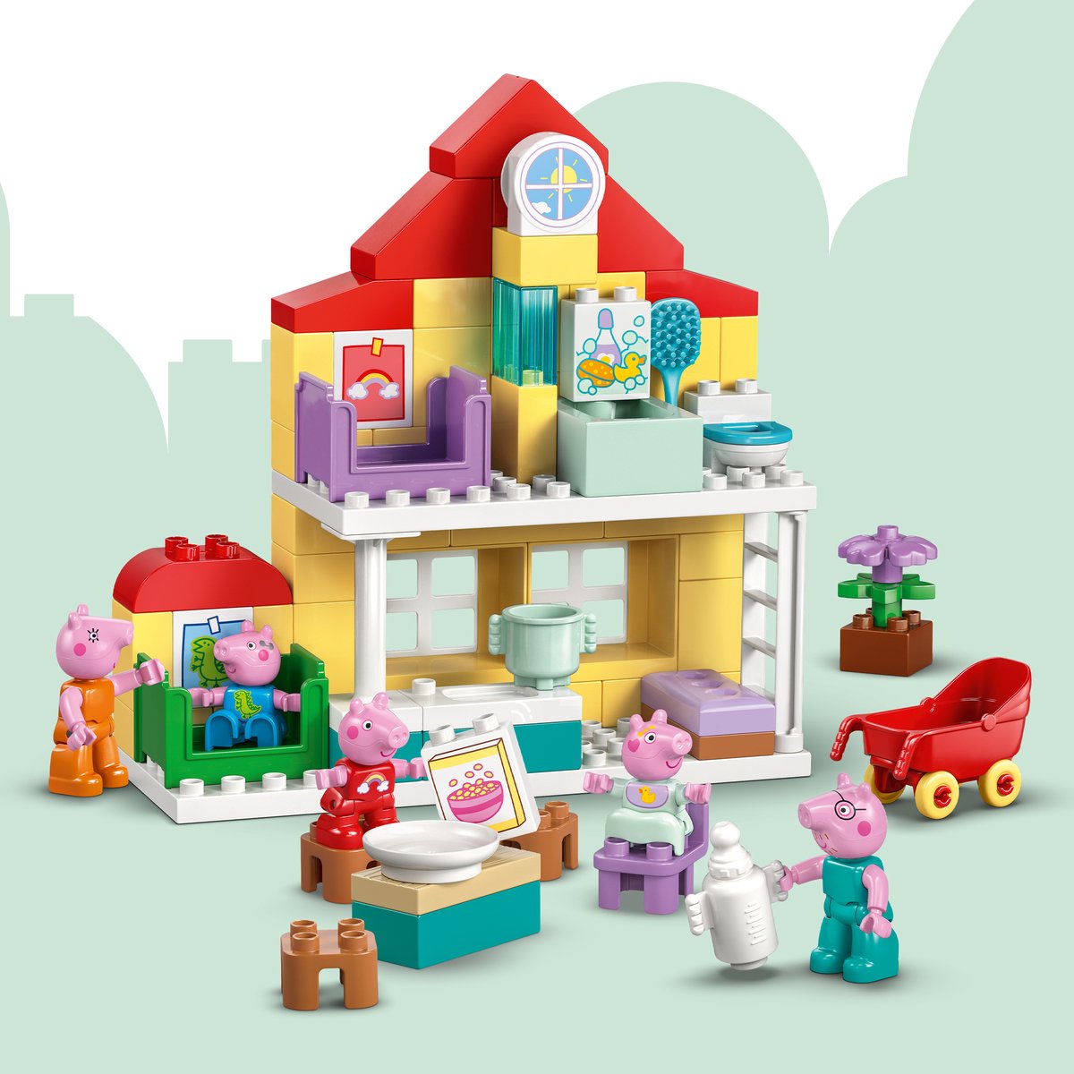 LEGO DUPLO - Peppa Big Familiehuis Dieren Speelgoed voor Peuters met Poppenhuis - 10467