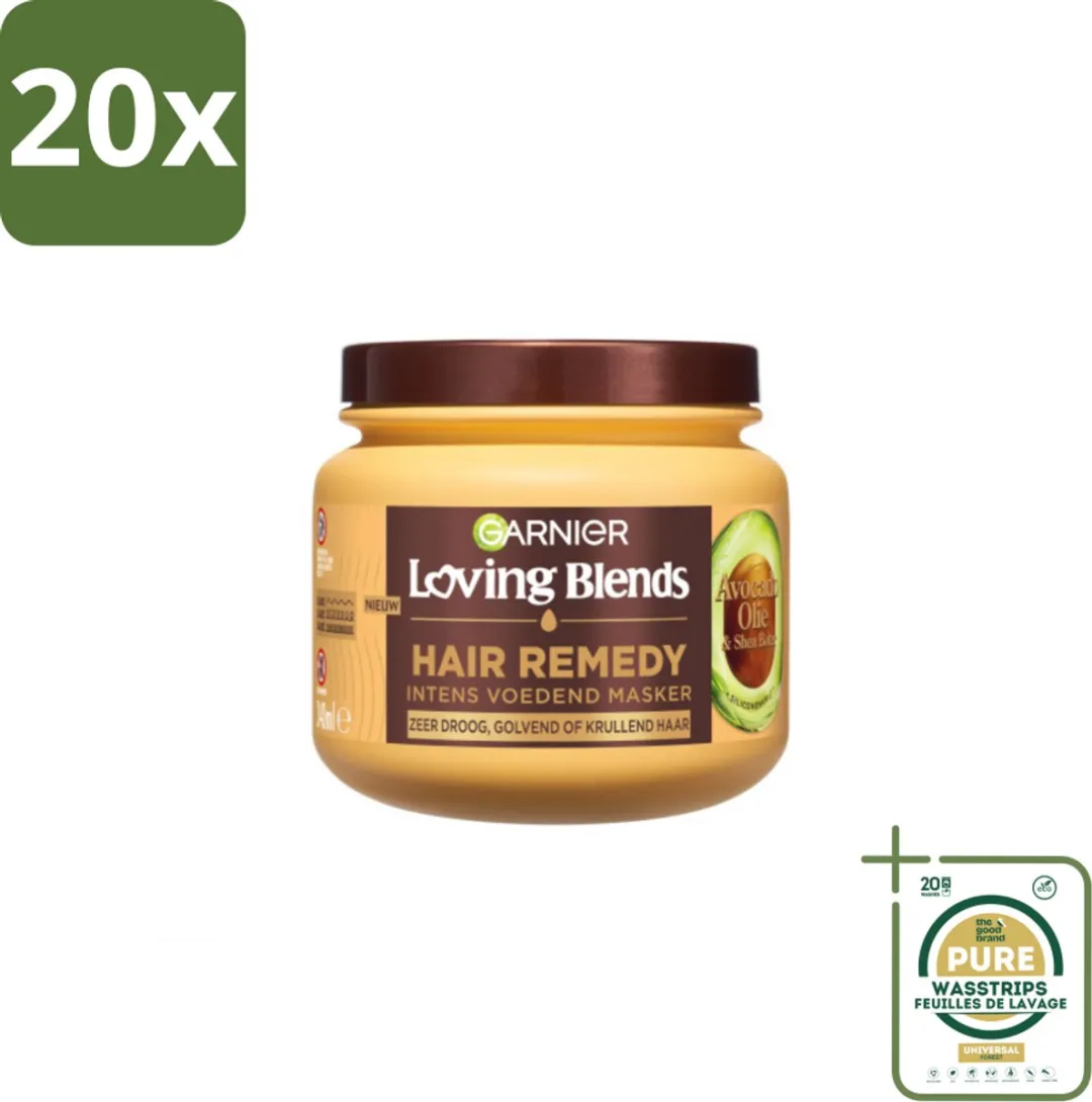 Garnier Loving Blends Haarmasker Avocado Olie & Shea Boter 20 Stuks