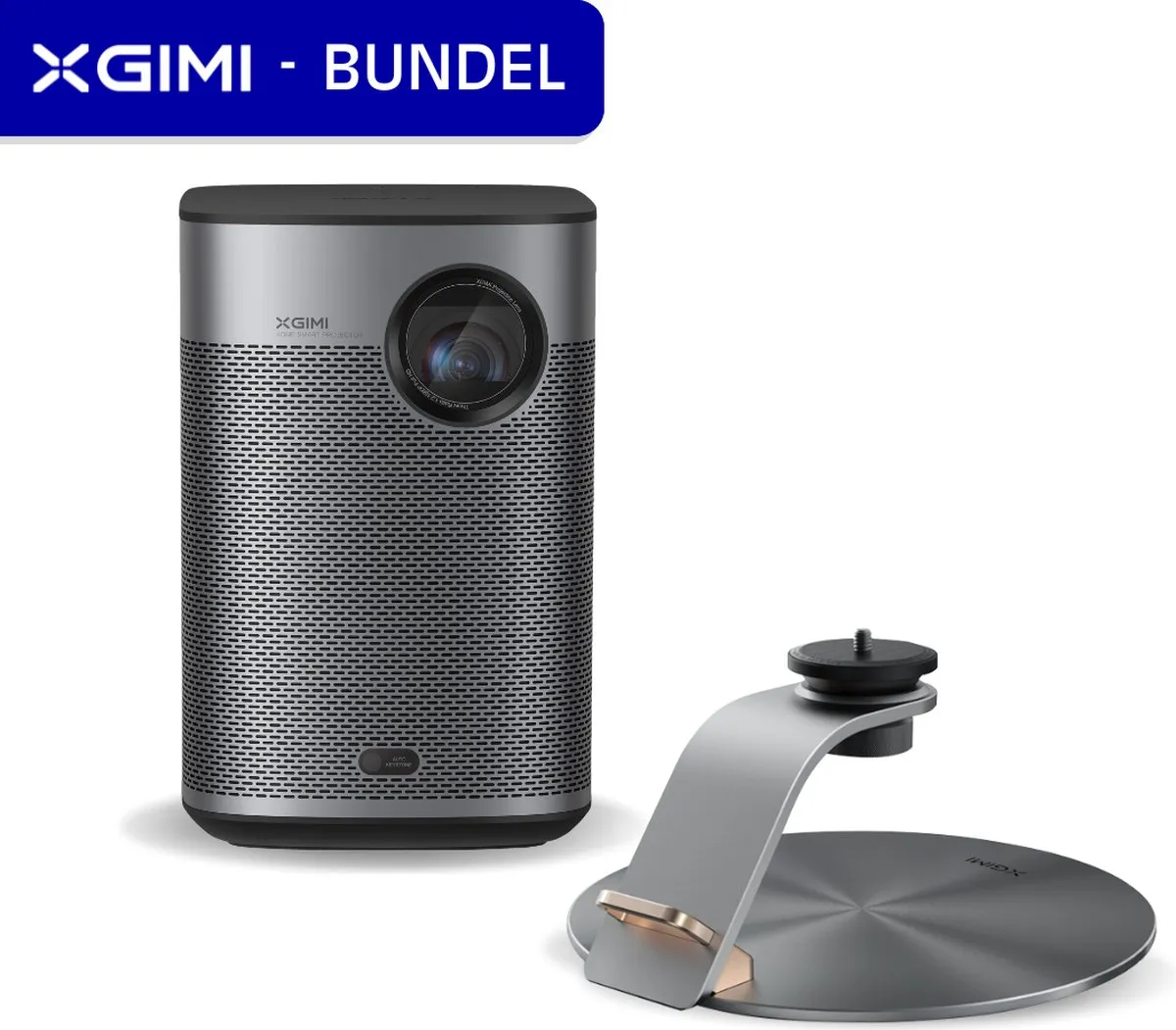 XGIMI Halo+ met X-Desktop standaard - Draagbare Smart-projector - Beamer - Harman/Kardon 2 x 5W luidsprekers - Chromecast - 700 ISO Lumen - Dolby Audio - Bluetooth - DTS-HD