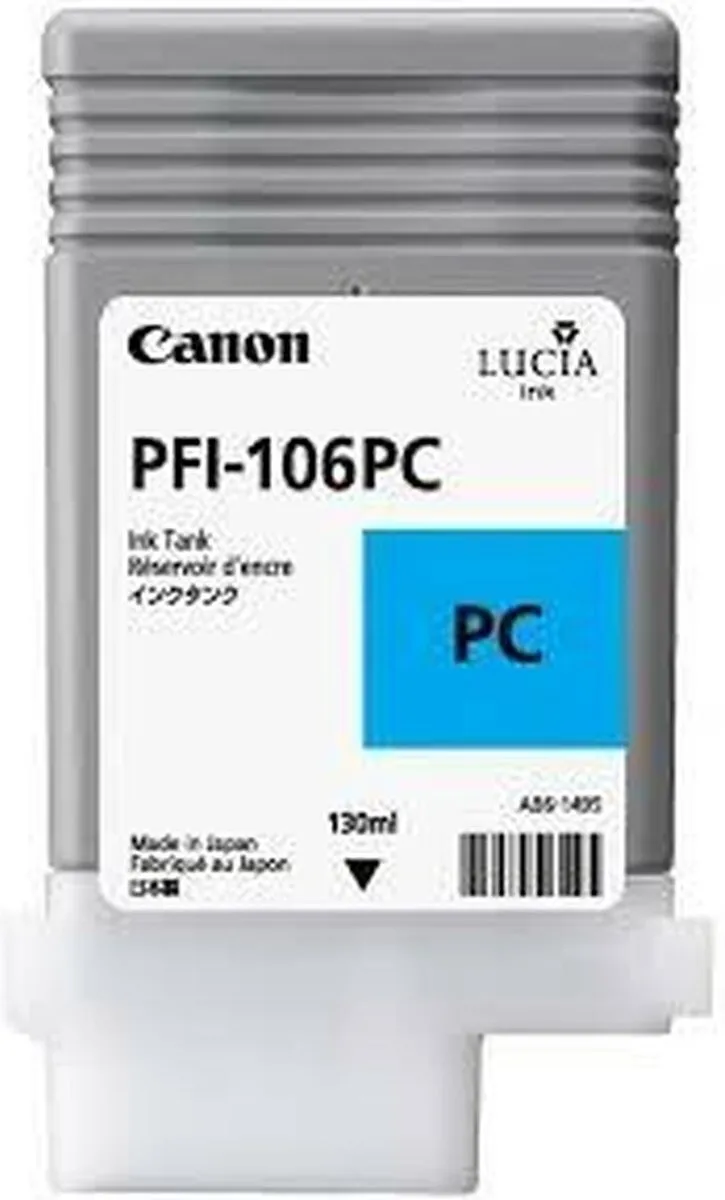 Canon PFI-106PC Cyaan Inktcartridge 130ml
