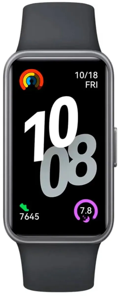 HUAWEI Band 10-Zwart |Gestroomlijnd metalen ontwerp | 100 trainingsmodi | AI-powered fitnessmonitoring & Geavanceerde slaapanalyse | Snelladen in 45 min | Batterijduur tot 2 weken