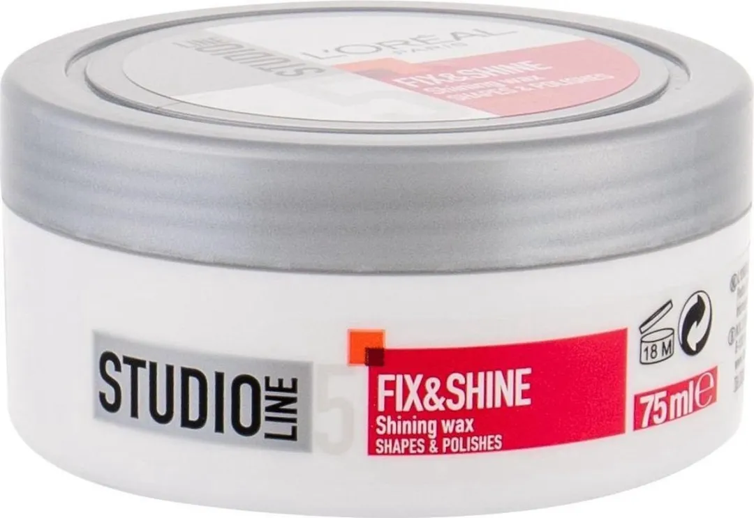 L'Oréal Paris Studio Line Fix & Shine High Gloss Wax 75ml - 6 Stuks