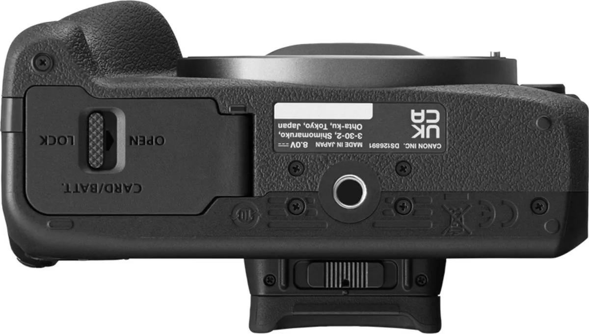 Canon EOS R100 Body - 24.1 MP APS-C Camera - Zwart