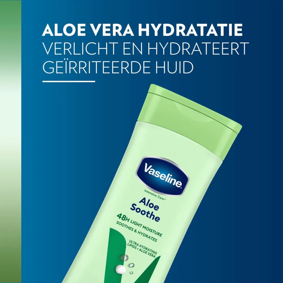 Vaseline Intensive Care Aloe Soothe Bodylotion 400ml - 24 Stuks