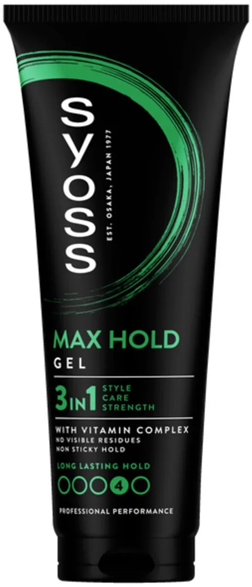 Syoss Max Hold Haargel 750ml - 3 Stuks
