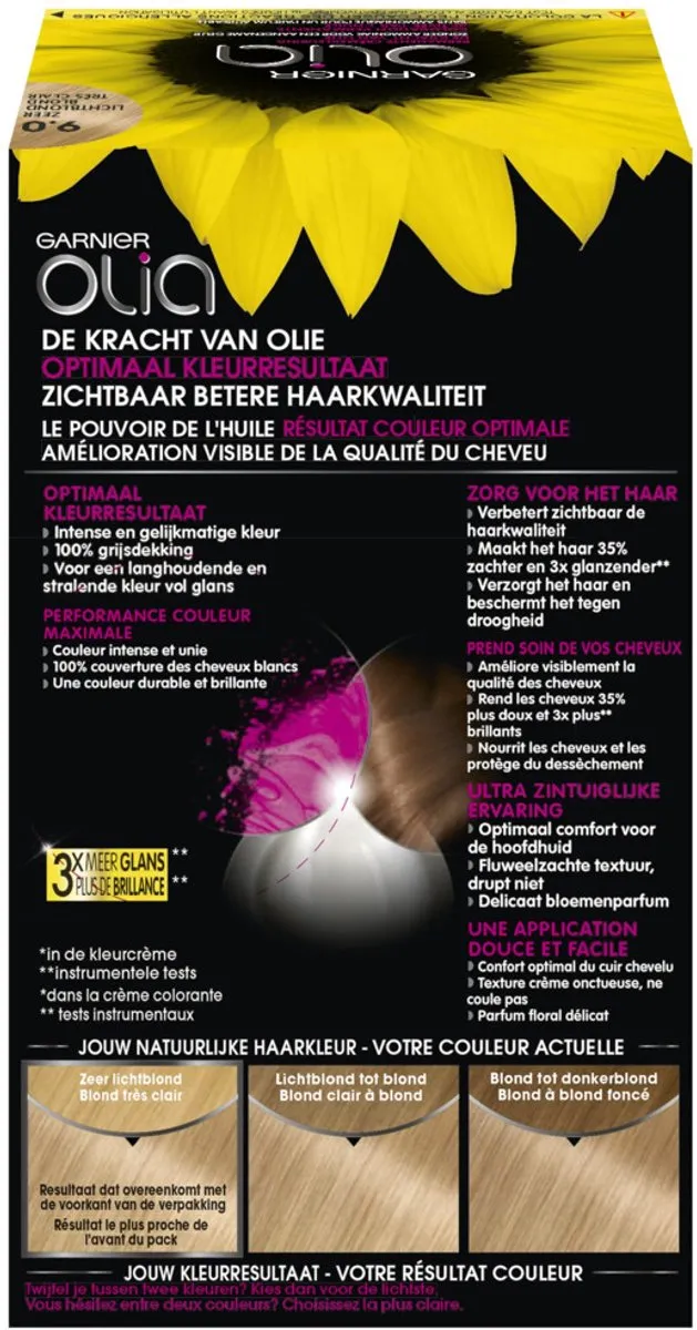 Garnier Olia 9 Zeer Lichtblond Haarkleuring - 6 Stuks