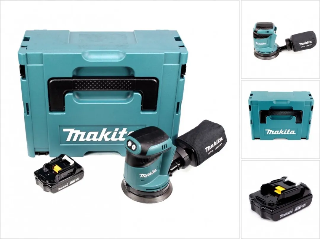 Makita DBO180Y1J Excentrische Schuurmachine 125mm - 1x 1.5Ah - afbeelding 5 van 6