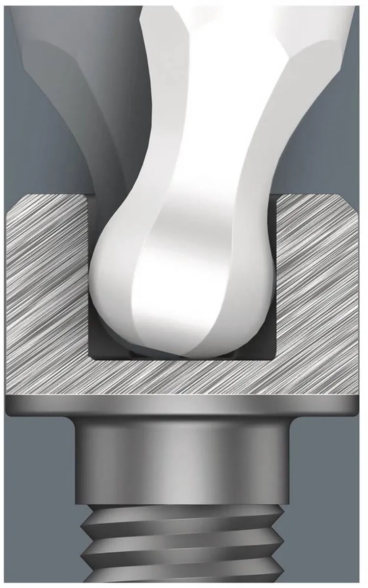 Wera Kraftform Micro 05118096001 Zeskant-Kogelkop Schroevendraaier SW 3,0x60
