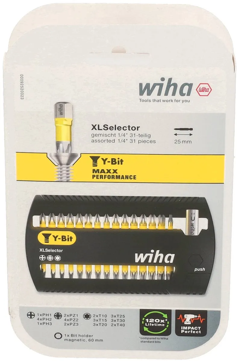 Wiha XLSelector Y-Bit Bitset 32-delig - 25mm