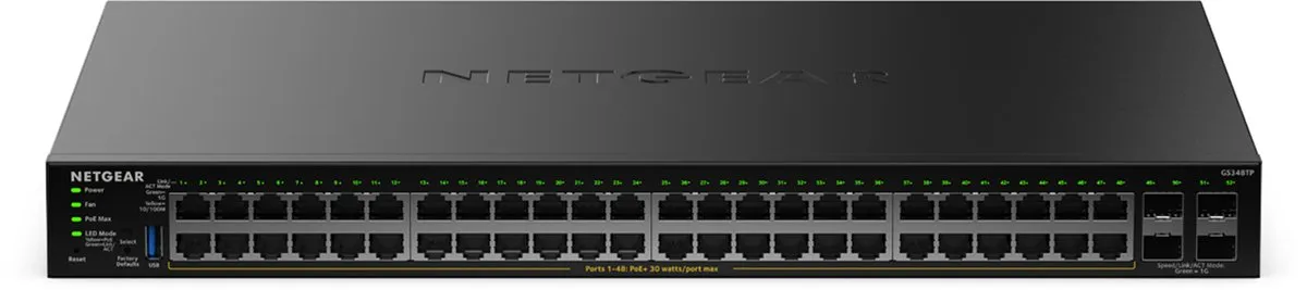 Netgear GS348TPv2 Smart Managed Switch 48x PoE+ Gigabit