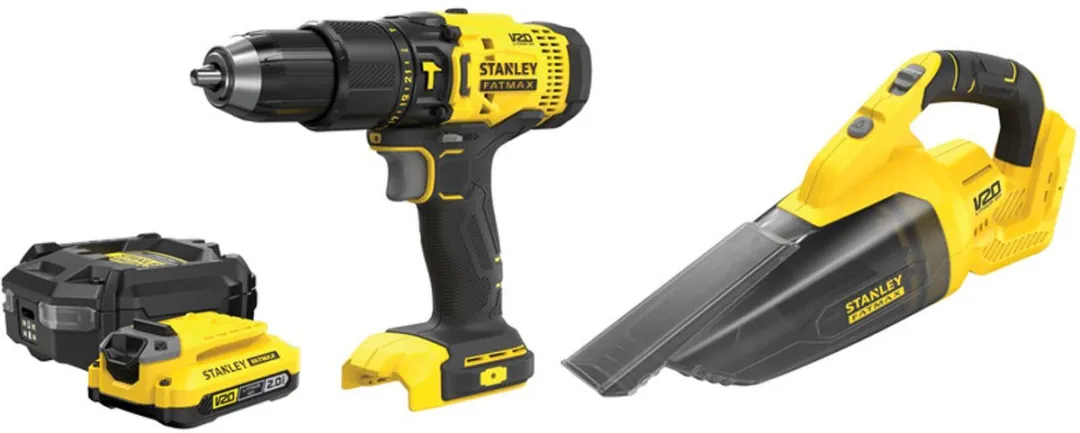 Stanley Fatmax V20 SFMCK219D1-QW Accuboormachine & Stofzuiger