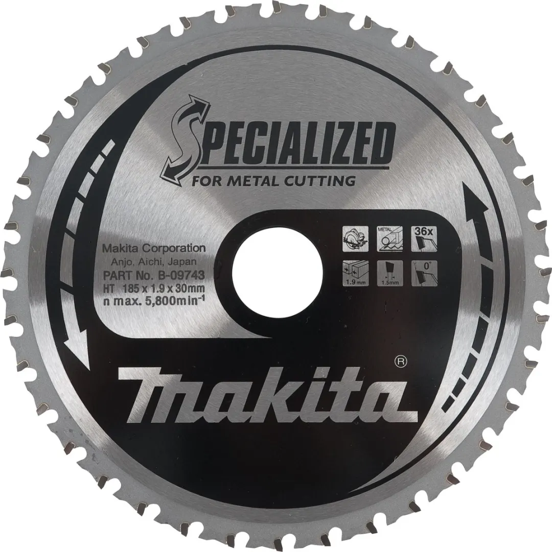 Makita Cirkelzaagblad B-09743 Metaal Ø185mm