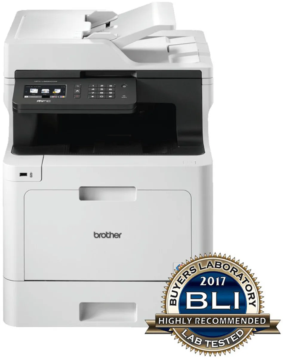 Brother MFC-L8690CDW All-In-One Laserprinter - 250 Vel - 25 ppm - Grijs/Wit