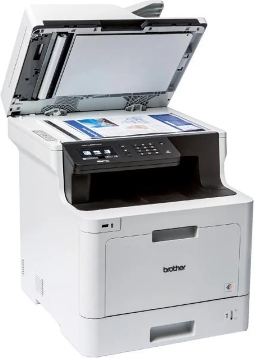 Brother MFC-L8690CDW All-In-One Laserprinter - 250 Vel - 25 ppm - Grijs/Wit