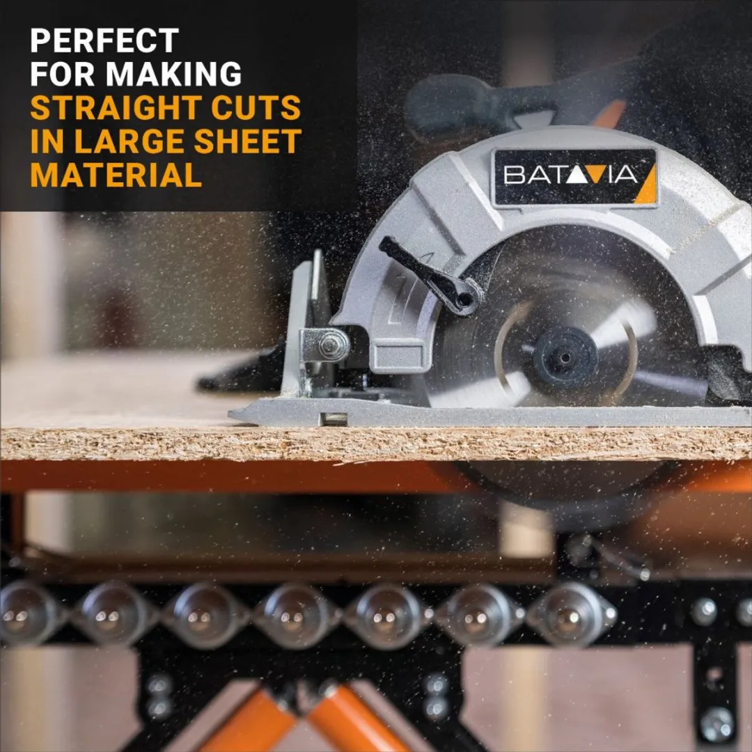 Batavia 18V Accu Cirkelzaag 165mm - 4.0Ah - 2 Zaagbladen