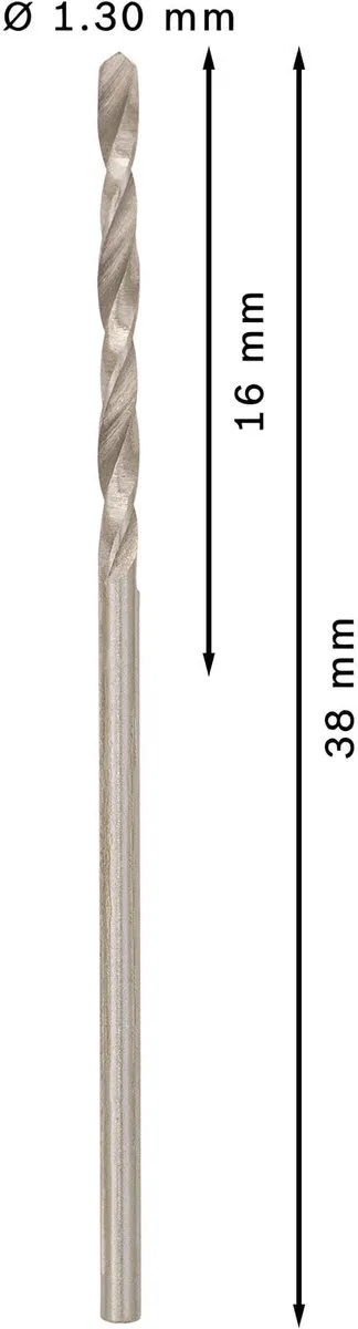 Bosch Professional ST. LINE 1.3mm HSS-G Metaalboren - 10 Stuks