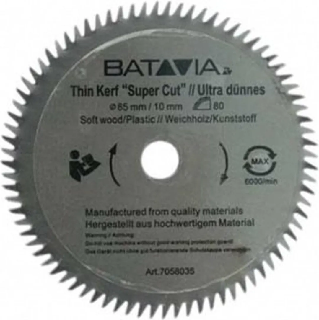 Batavia HSS Zaagblad 85mm 60 Tanden