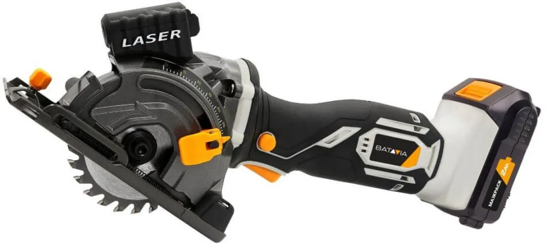 Batavia 18V Accu Mini Handcirkelzaag 89mm - 4.0Ah - Incl. rail