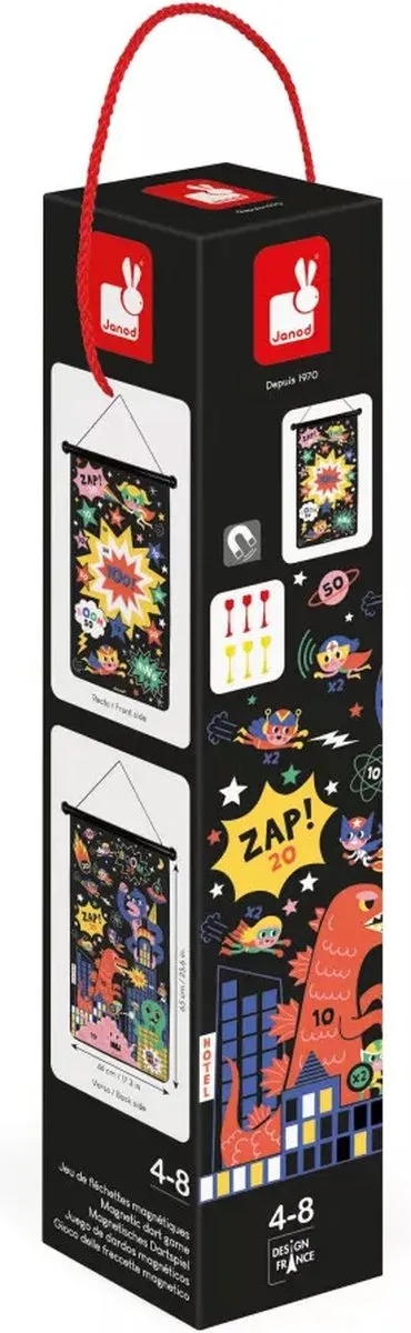 Janod Superhelden Dartspel 2090 - Magnetisch - 6 Darts